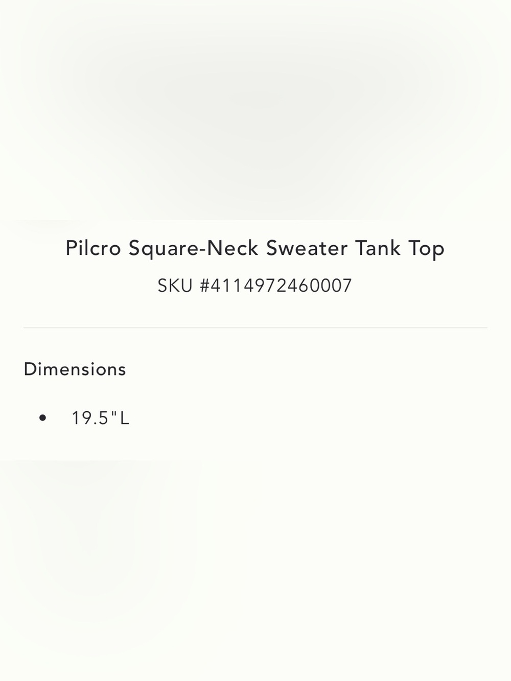 Anthropologie Pilcro Cream Floral Crewneck Sweater Tank - Picture 3 of 4